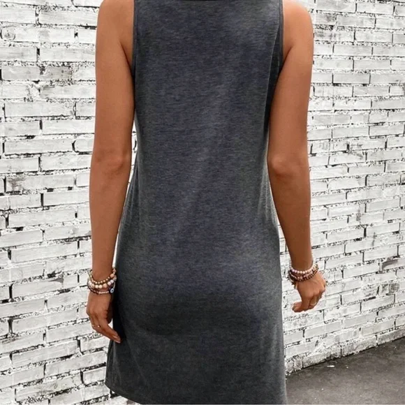 New Gray Graphic Swim Cover-Up - Picture 4 of 5